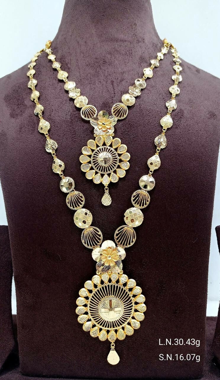 Flora Necklace & Long Set Sarafa Bazar India