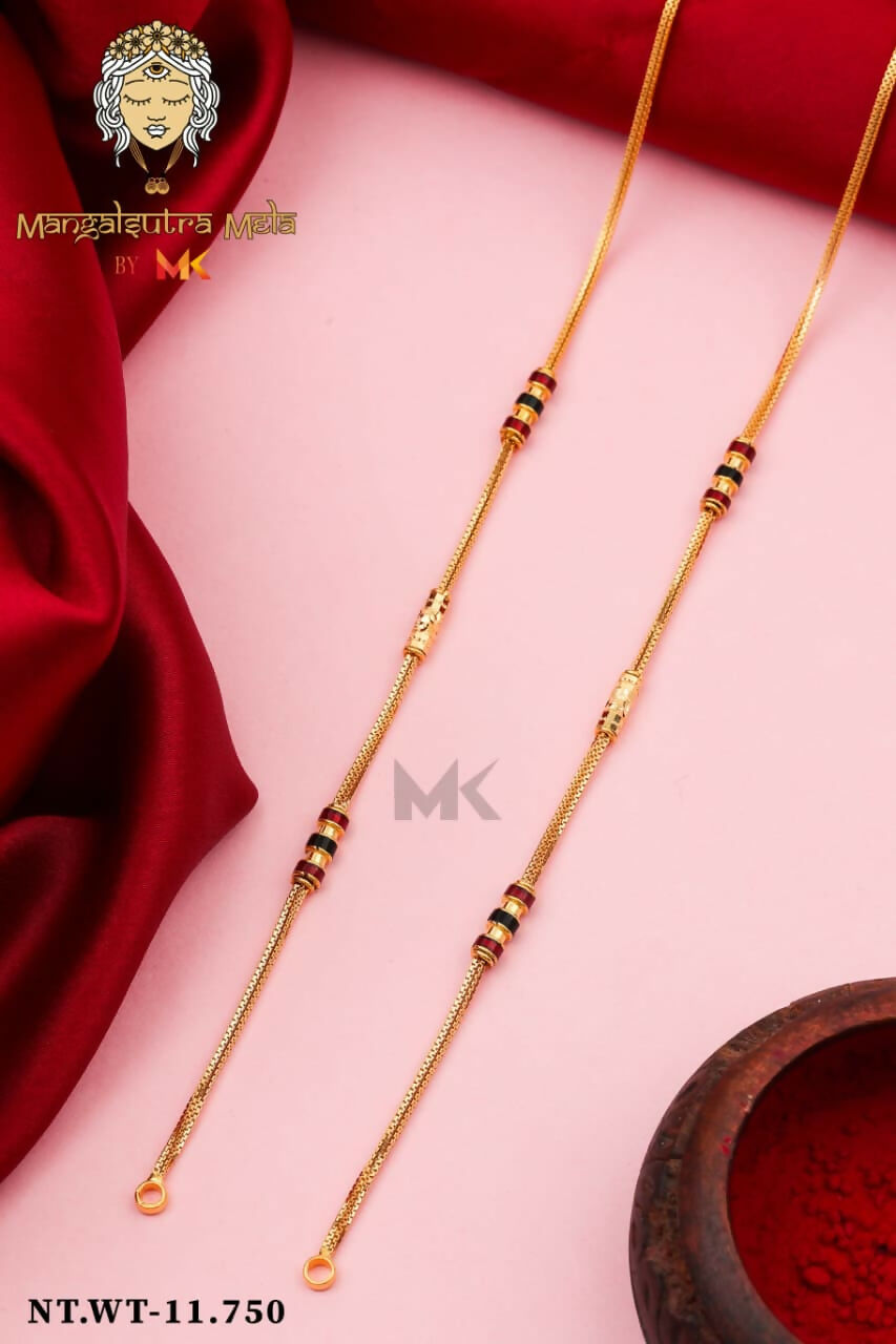 Gold Mangalsutra Chain Sarafa Bazar India