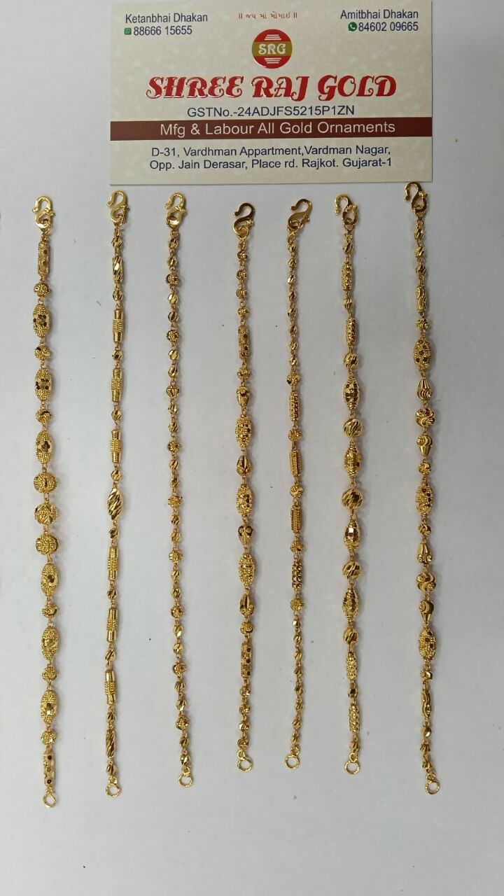 Gold Ladies Bracelets Sarafa Bazar India