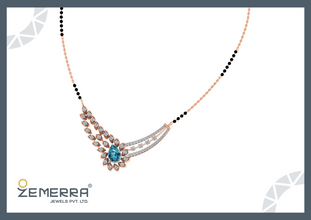 14K Gold Diamond Mangalsutra – Modern Grace Sarafa Bazar India