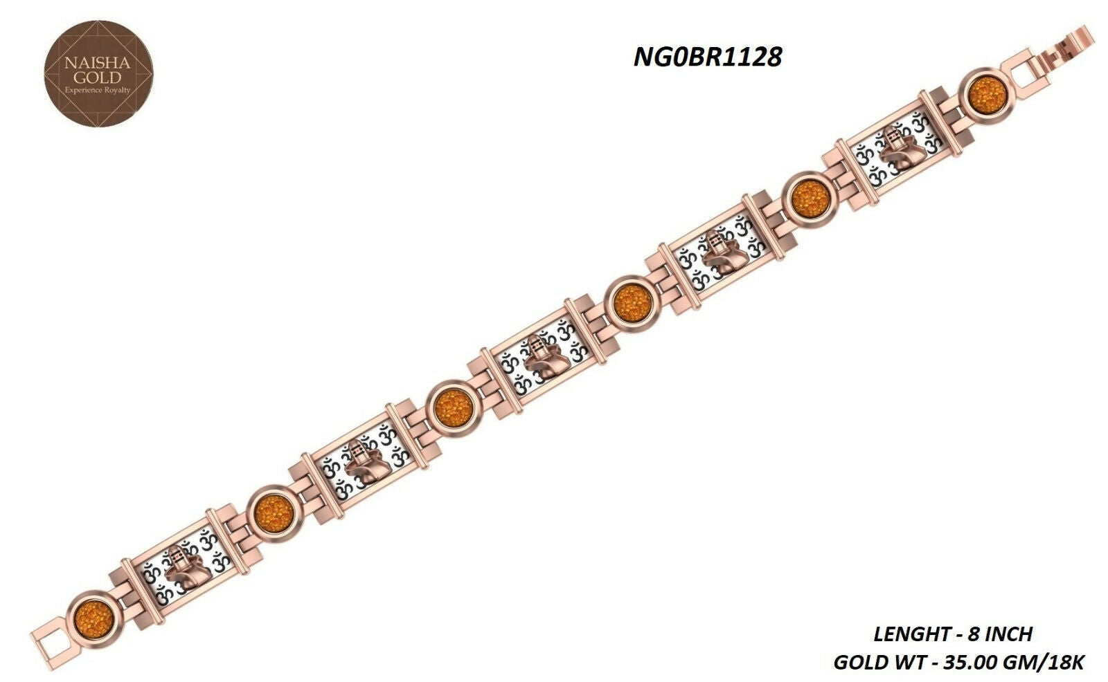 18kt Rudraksha Bracelet Sarafa Bazar India