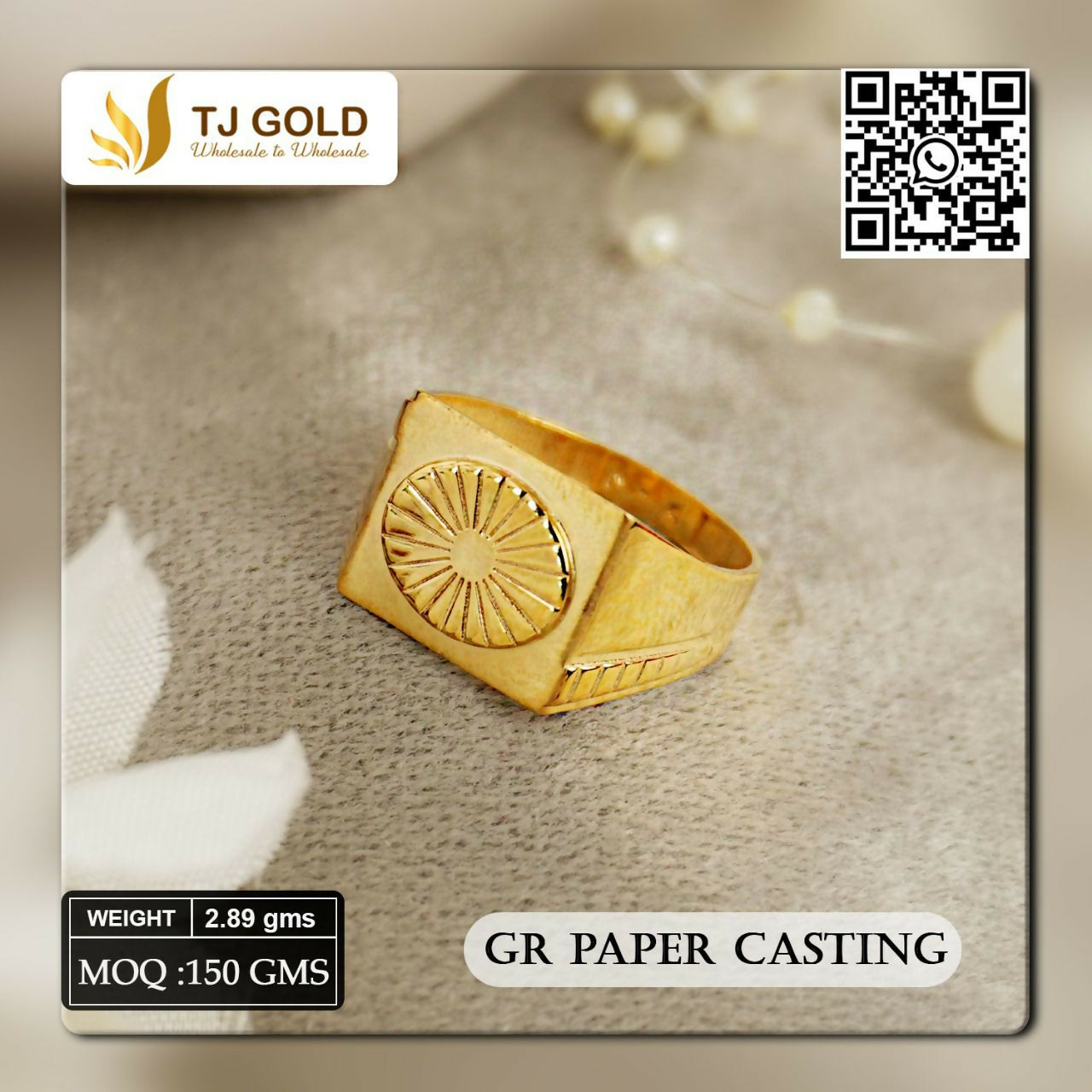 Paper Casting Gents Ring Sarafa Bazar India