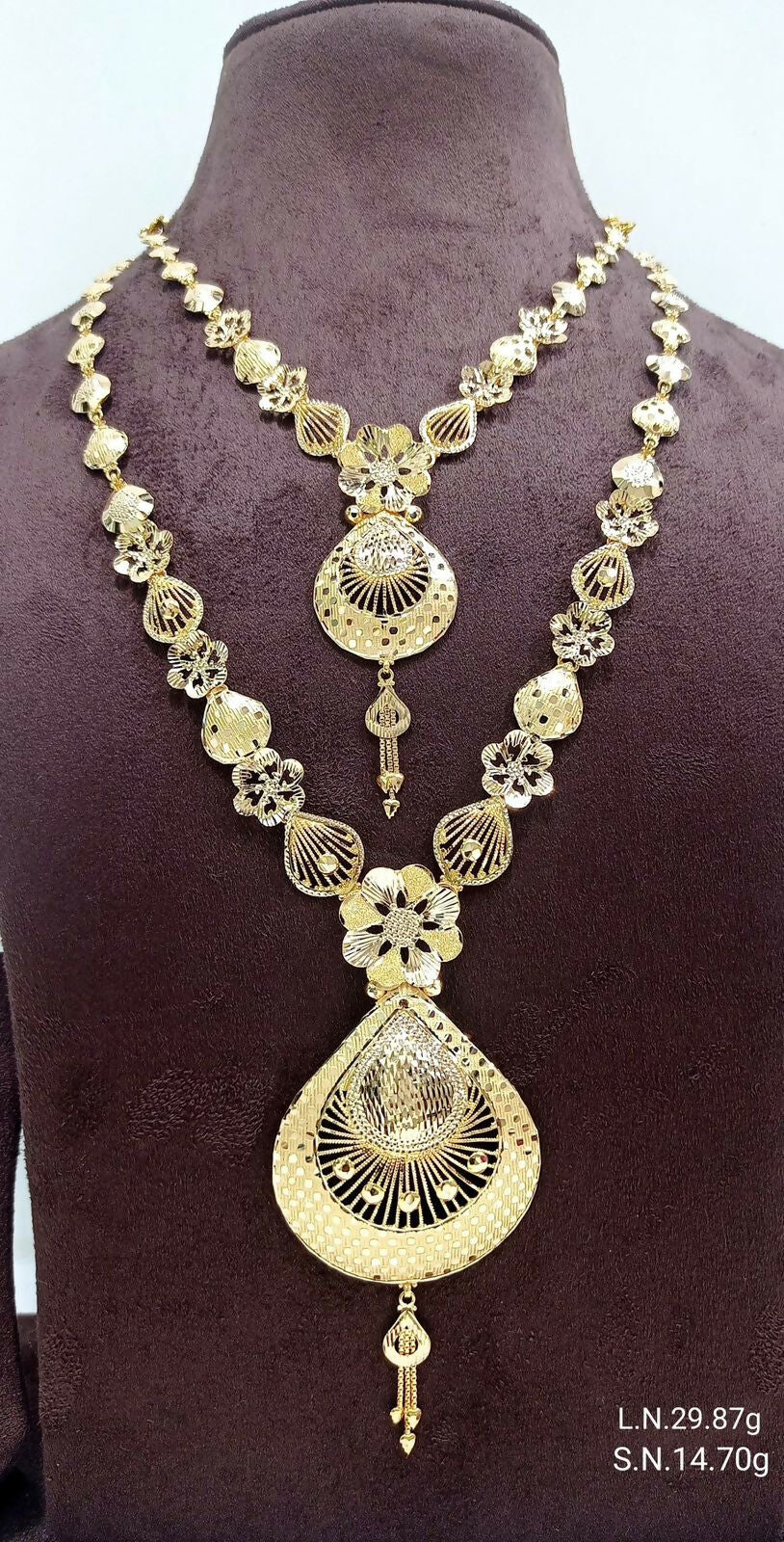 Flora Necklace & Long Set Sarafa Bazar India