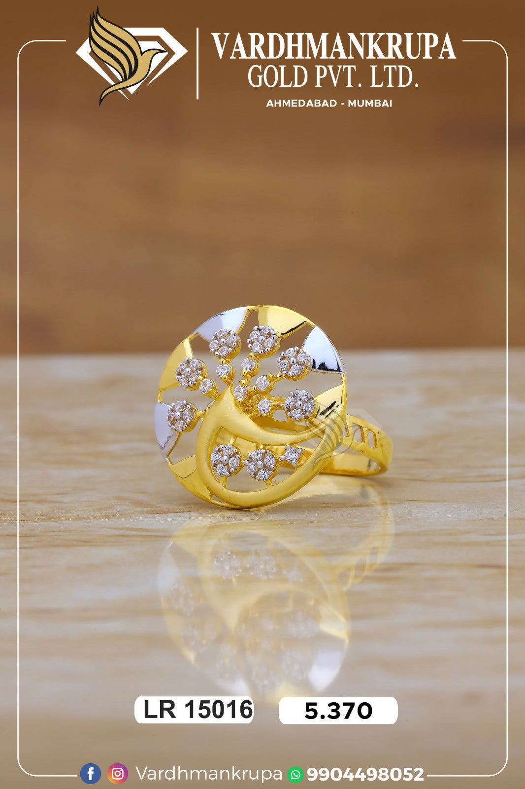 CZ Ladies Ring Sarafa Bazar India