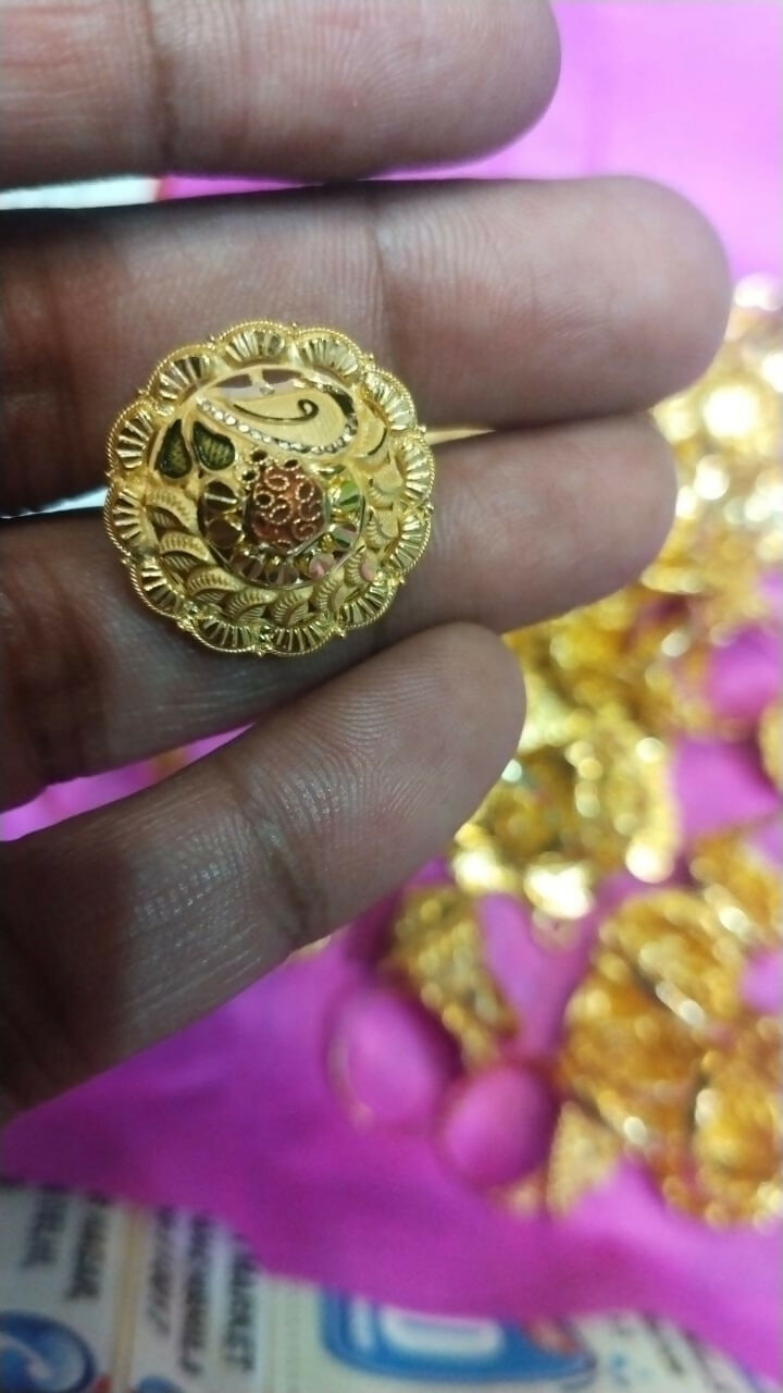 Gold Ladies Rings Sarafa Bazar India