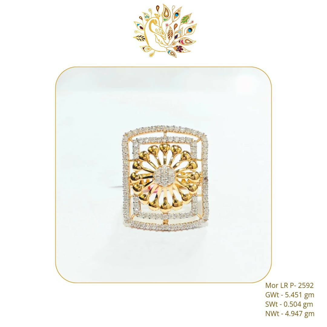 22kt Mor CZ Stoneless Ladies Ring 15