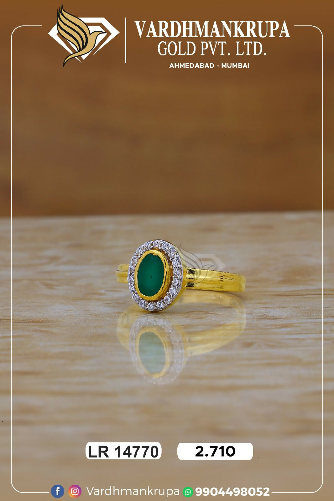 CZ Ladies Ring Sarafa Bazar India