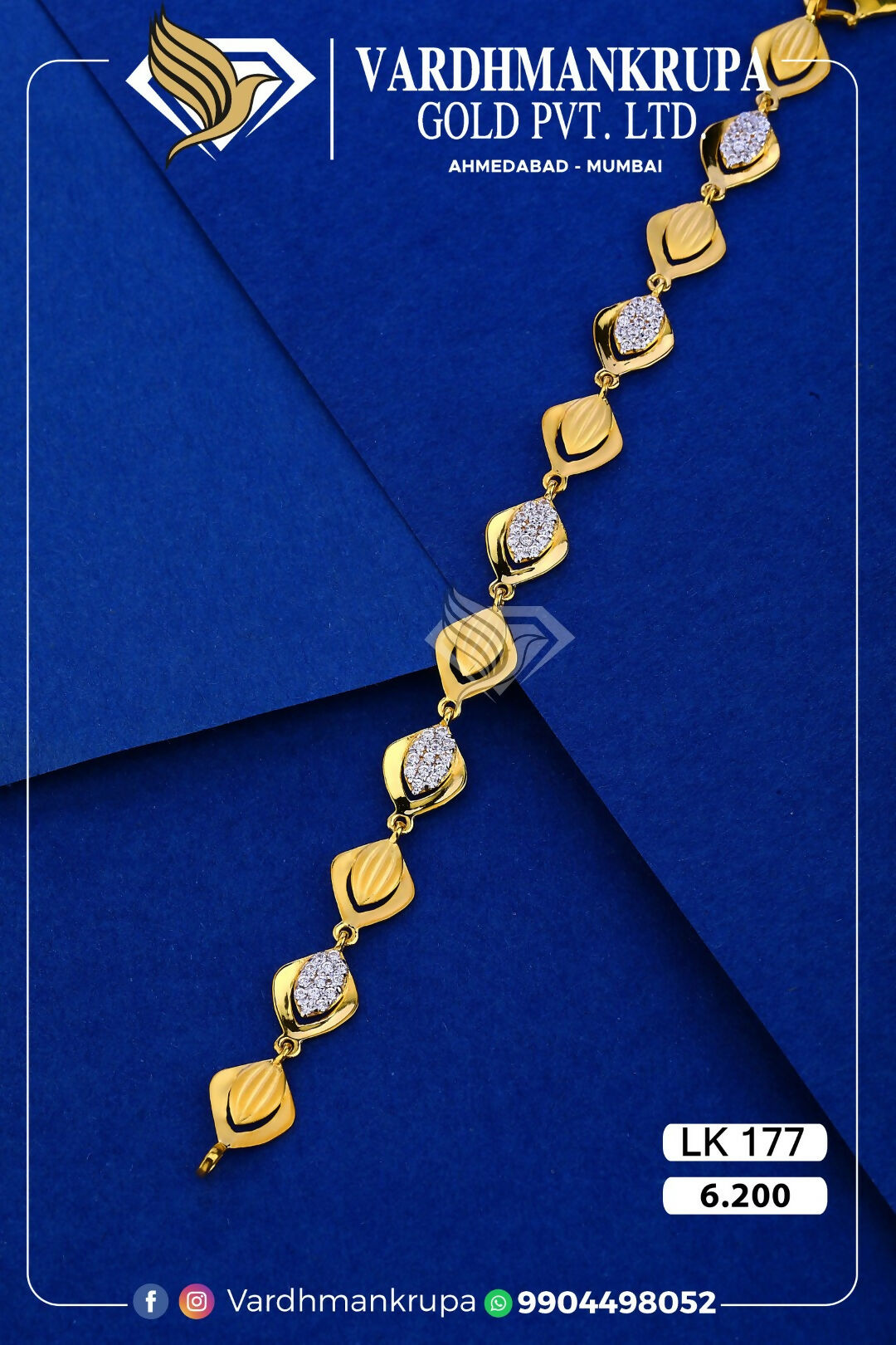 CZ Ladies Bracelet Sarafa Bazar India