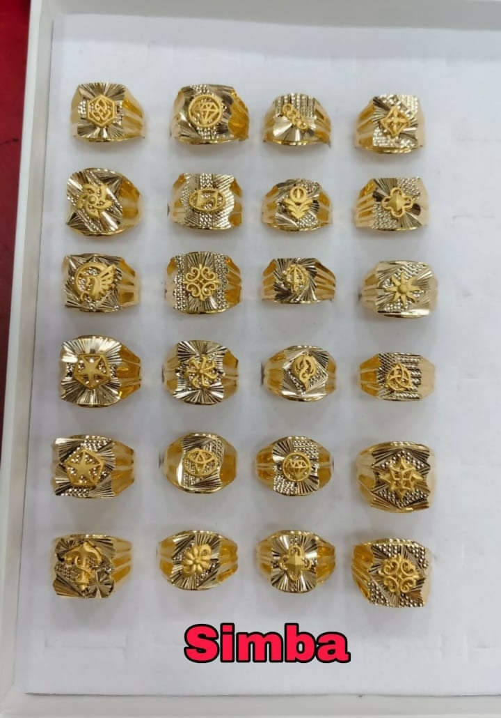 Simba Gold Gents Ring Sarafa Bazar India