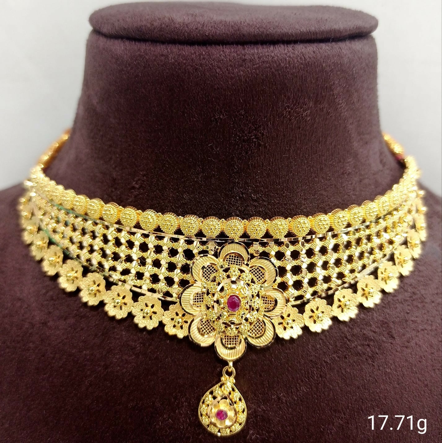 Gold Choker Sarafa Bazar India