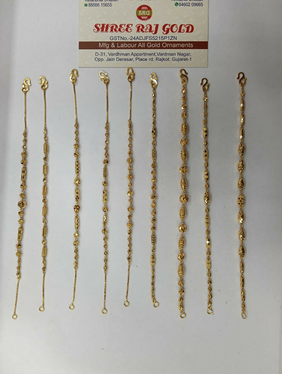 Gold Ladies Bracelets Sarafa Bazar India