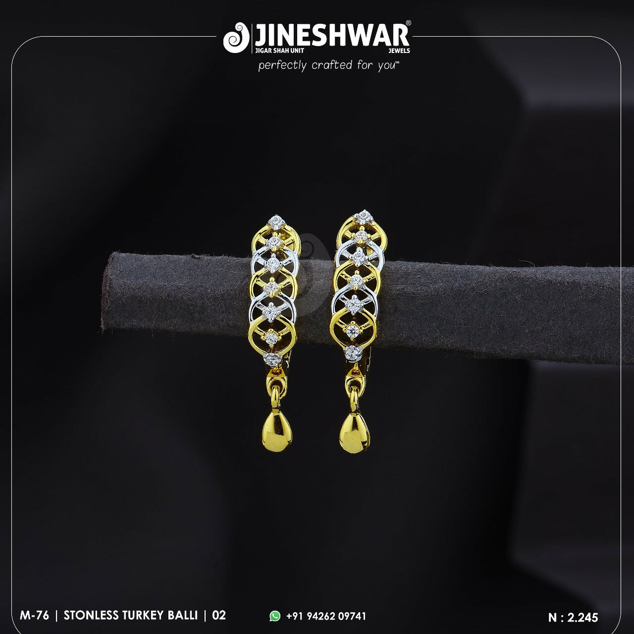 18kt Stonless Turkey Bali Sarafa Bazar India