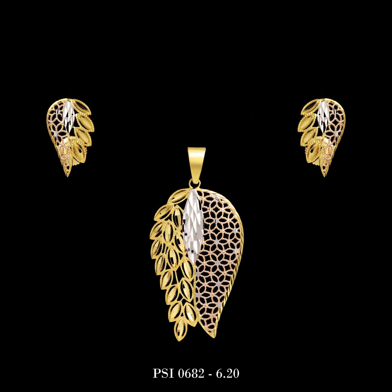 Plain Casting Pendant Set Sarafa Bazar India