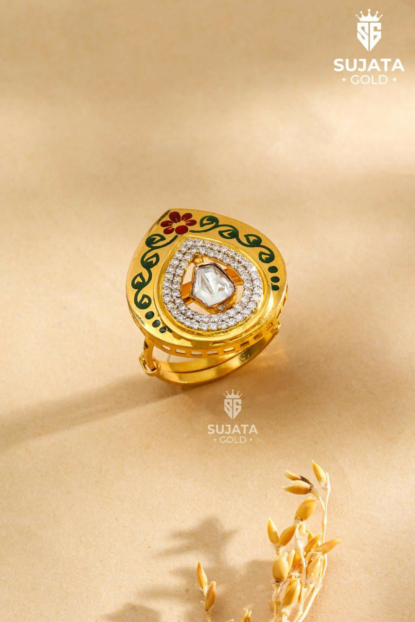Antique Fusion Ladies Ring Sarafa Bazar India