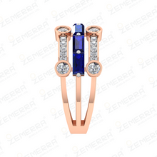 Dazzling 14k rose gold diamond band ring Sarafa Bazar India