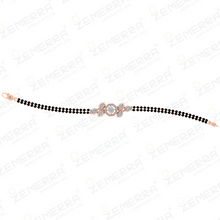 14K Gold Diamond Mangalsutra Bracelet Sarafa Bazar India