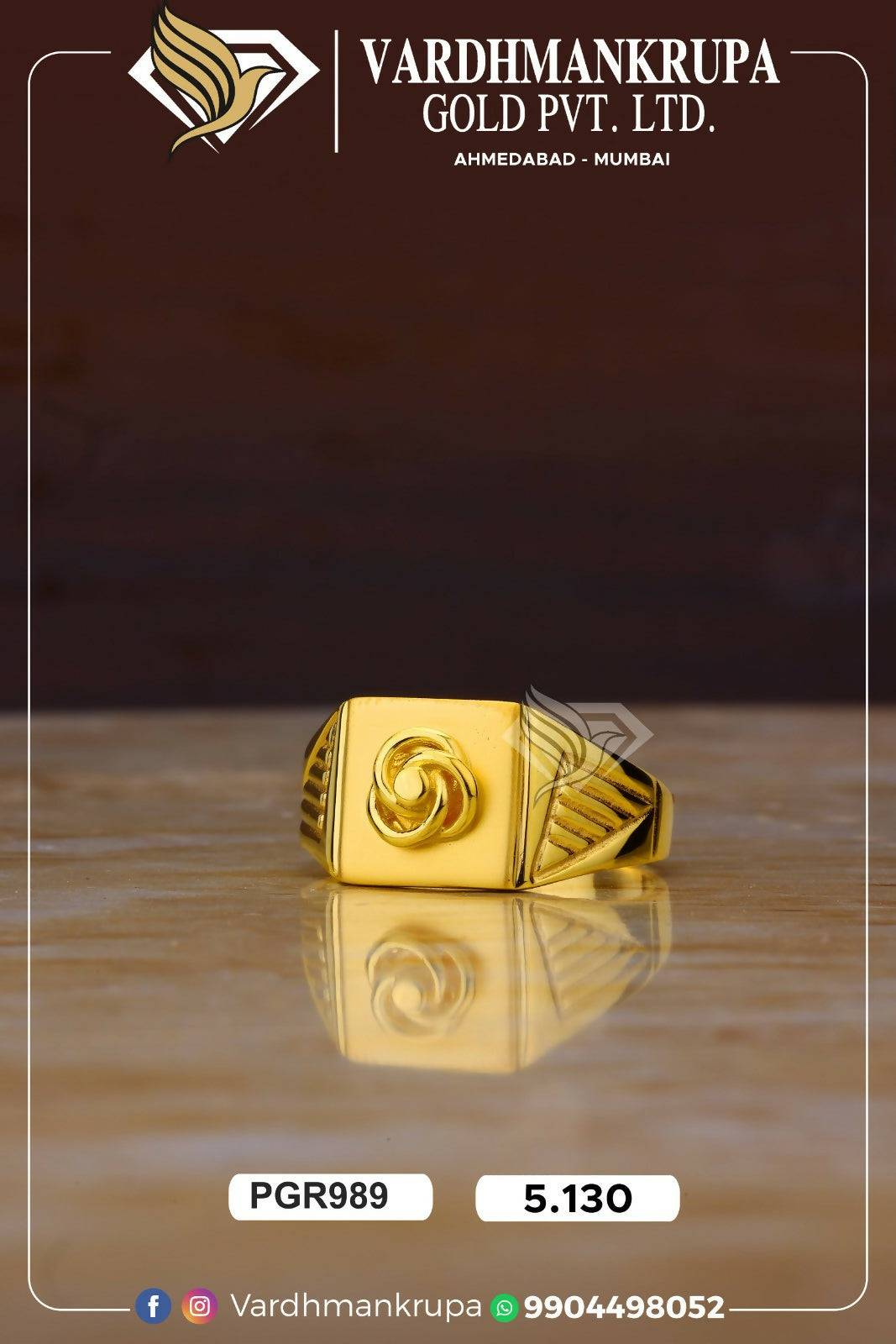 Plain Casting Gents Ring Sarafa Bazar India