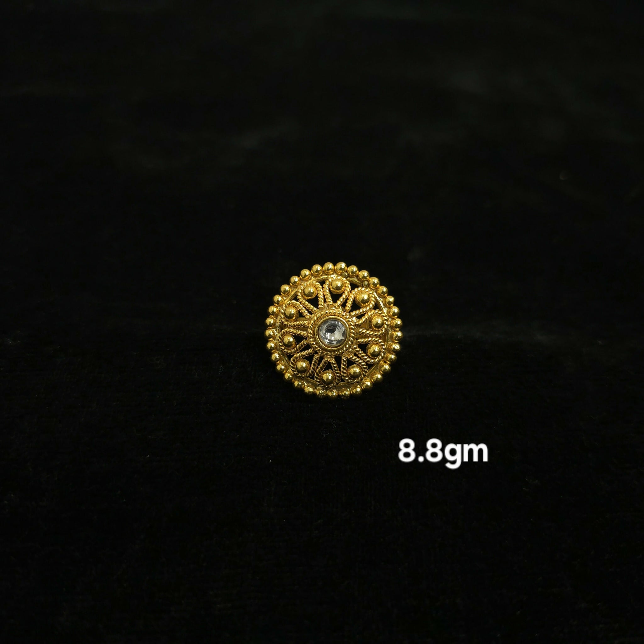 Gold Plated Silver Ring Sarafa Bazar India