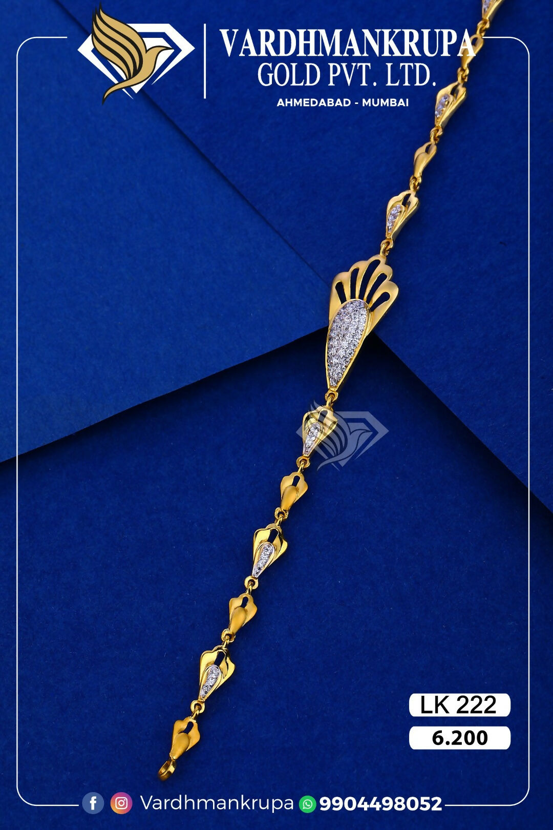 CZ Ladies Bracelet Sarafa Bazar India