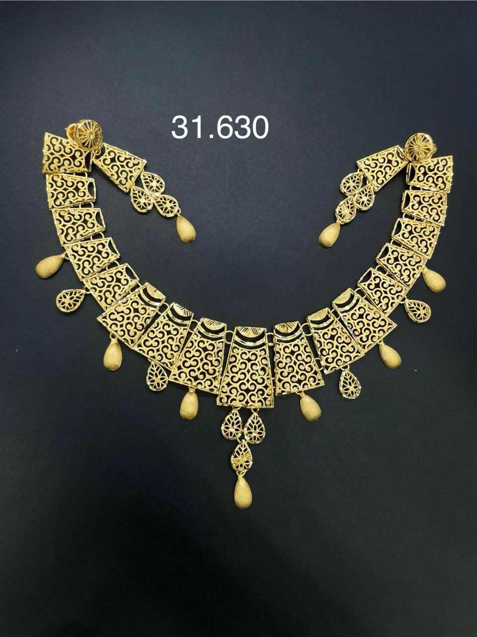 18kt & 22kt Yellow Dubai Set Sarafa Bazar India