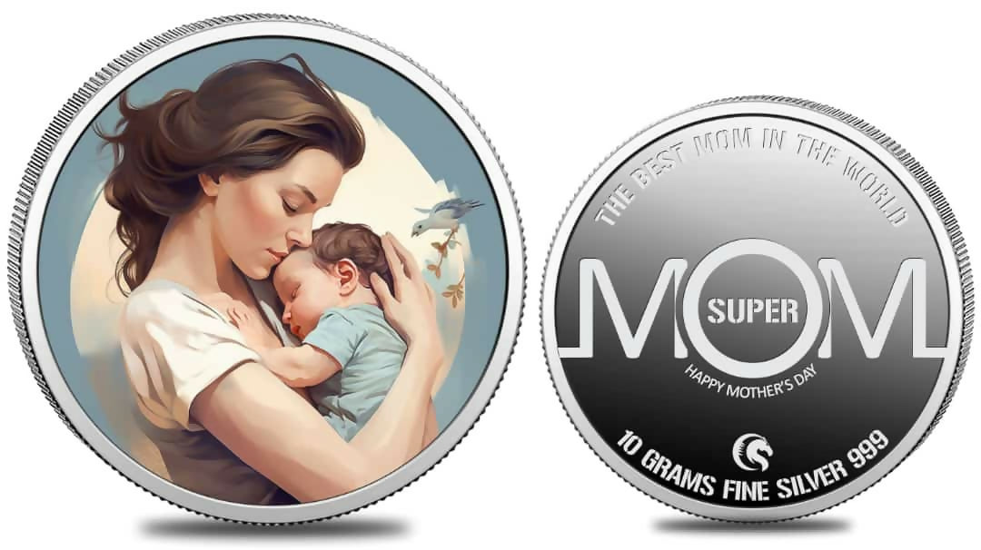 Mother's Day Silver Coin Sarafa Bazar India