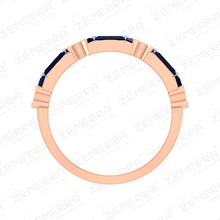 Dazzling 14k rose gold diamond band ring Sarafa Bazar India