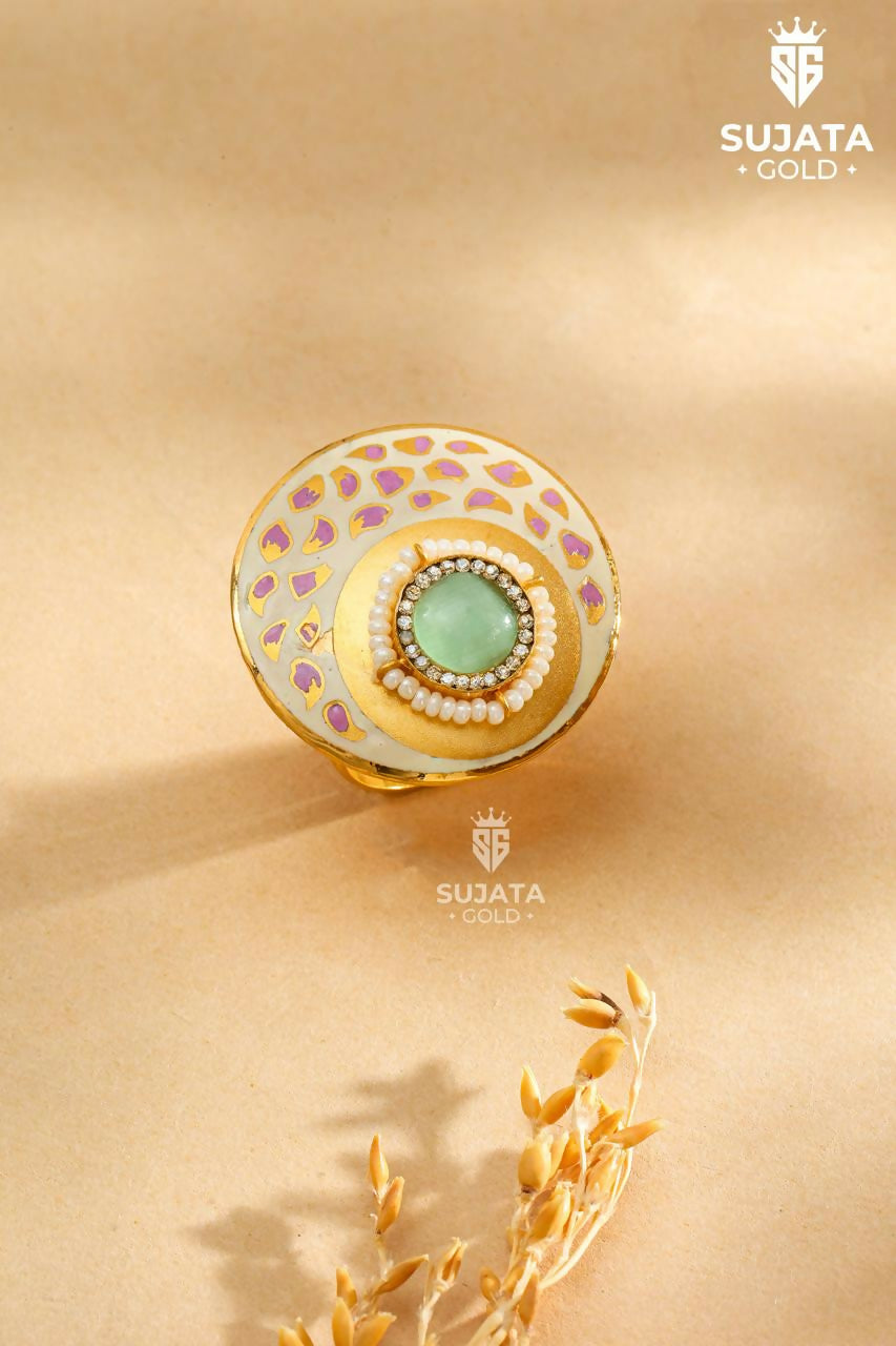 Antique Fusion Ladies Ring Sarafa Bazar India