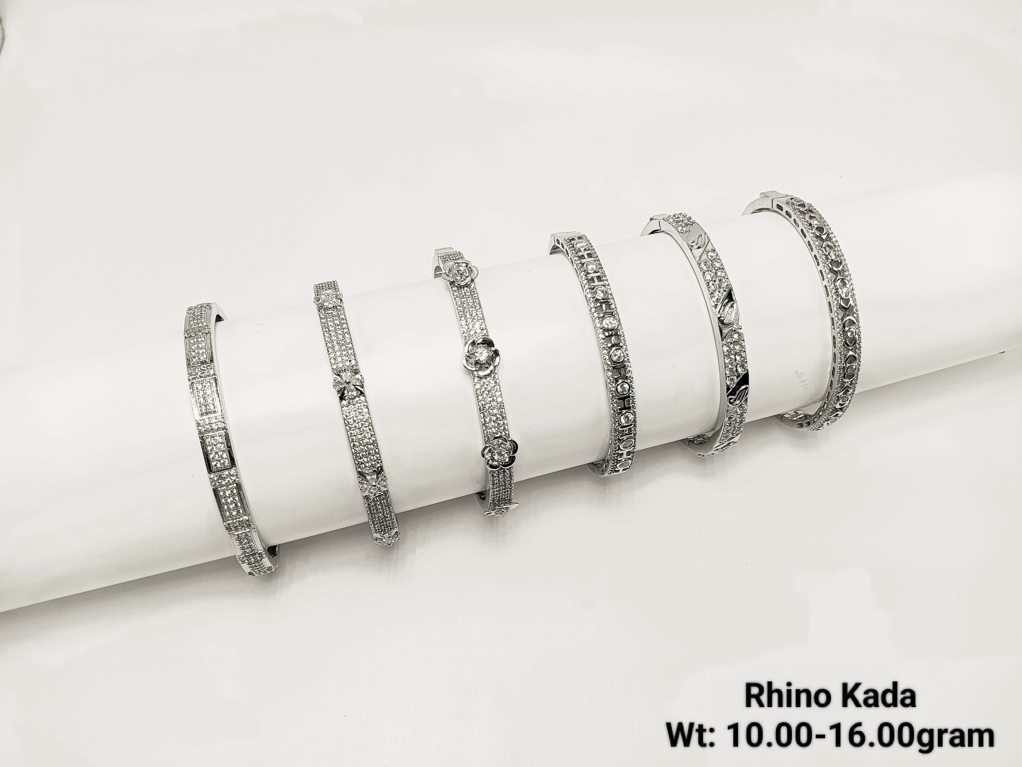 925 Silver Rhino Kada Sarafa Bazar India