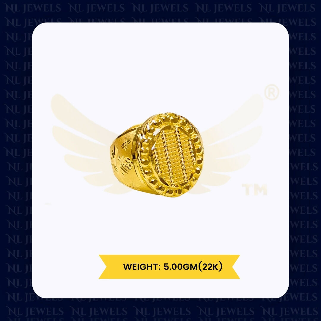 22kt Handmade Gents Ring Sarafa Bazar India