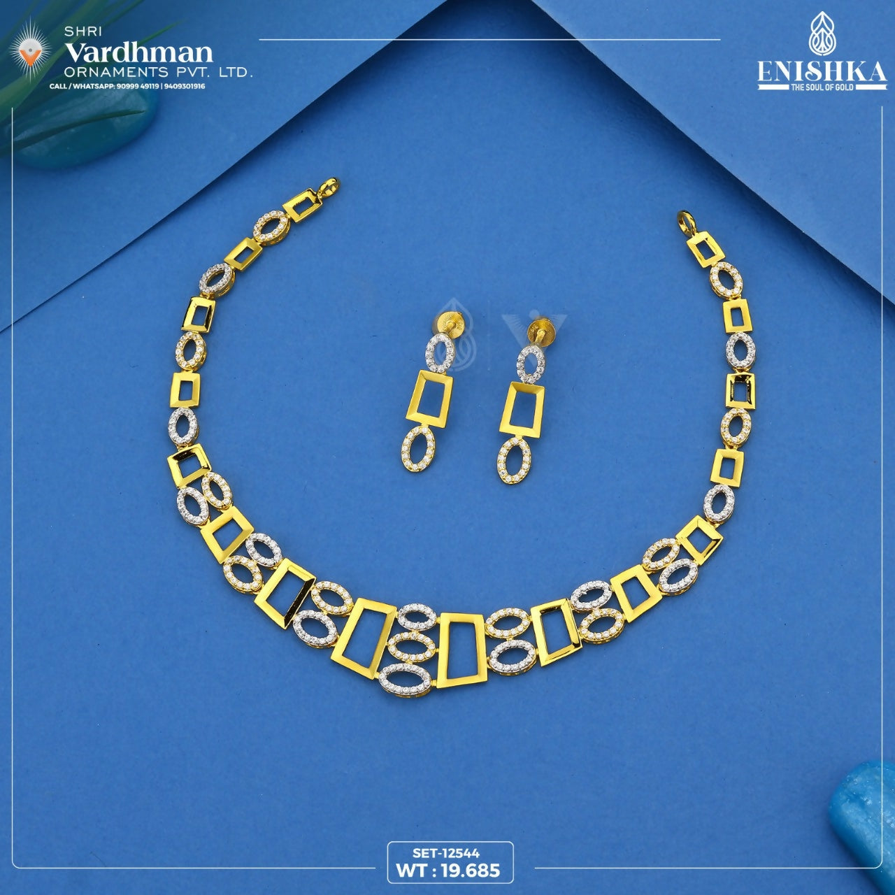 CZ Necklace Sarafa Bazar India