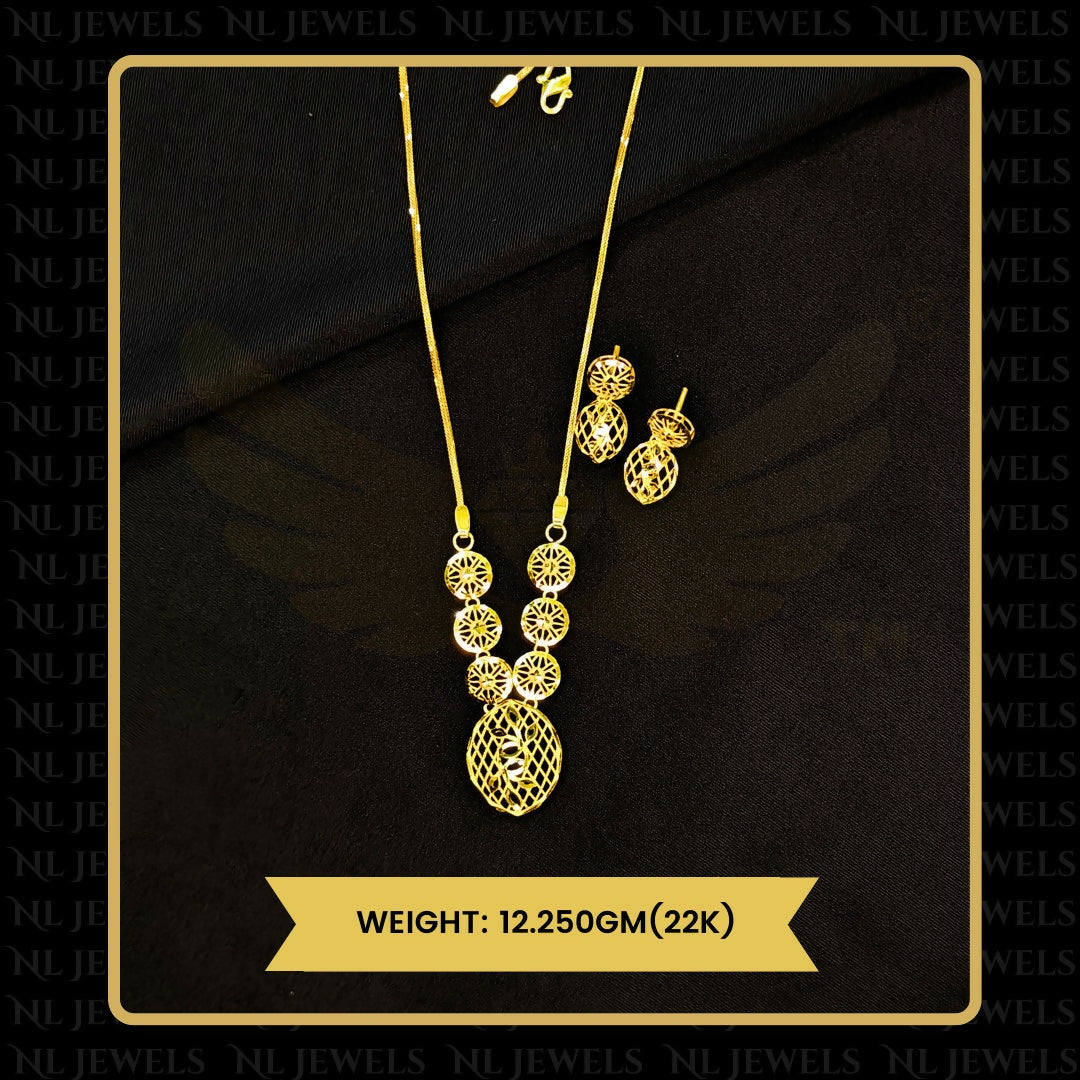 22kt Turkey Chain Set Sarafa Bazar India