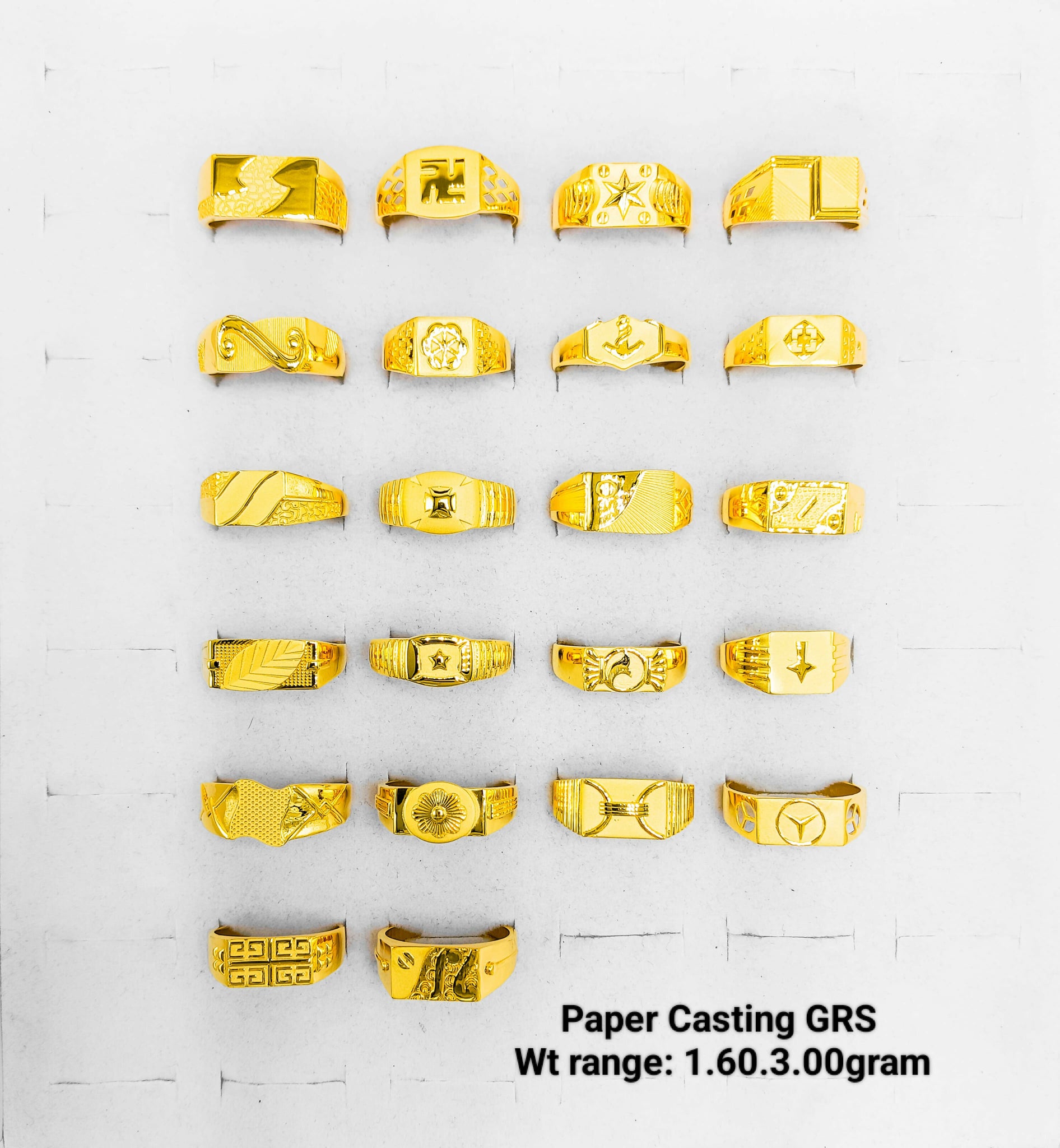 Paper Casting Gents Rings Plain Sarafa Bazar India