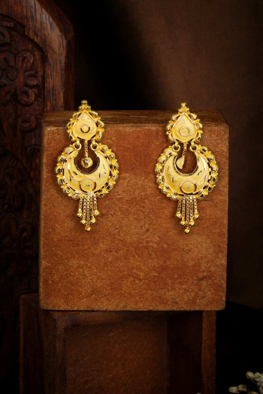 Gold Earrings Sarafa Bazar India