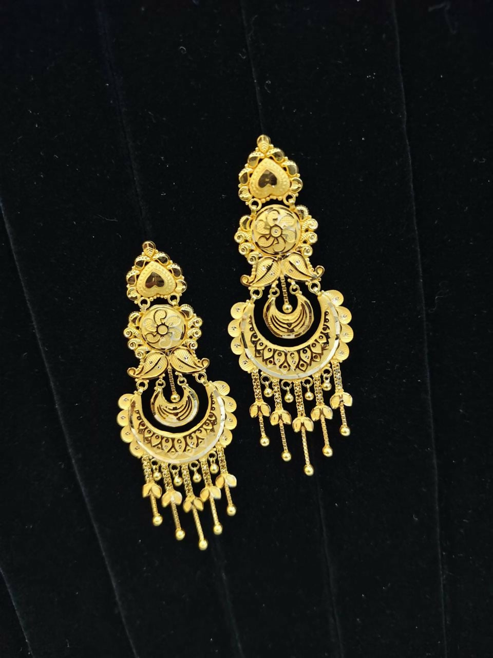 Gold Earrings Sarafa Bazar India