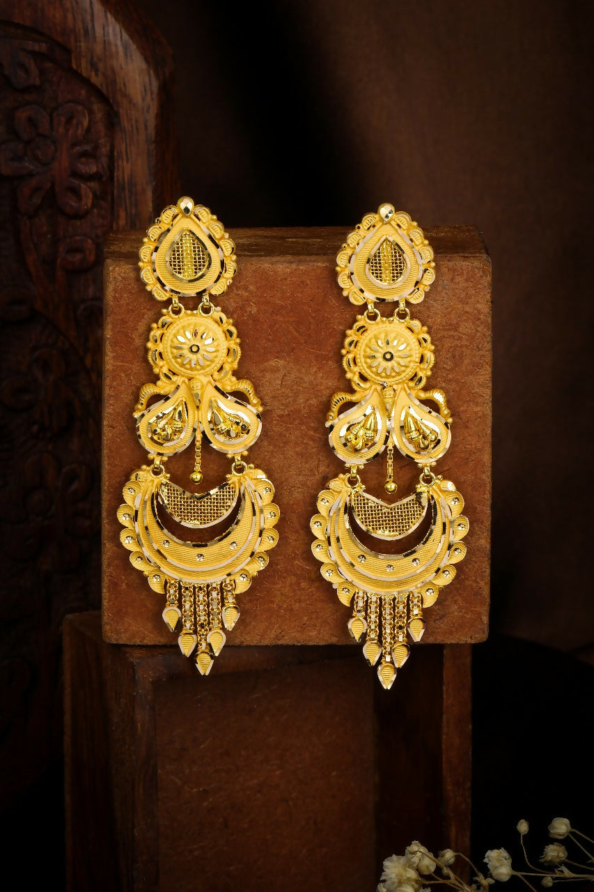 Gold Earrings Sarafa Bazar India