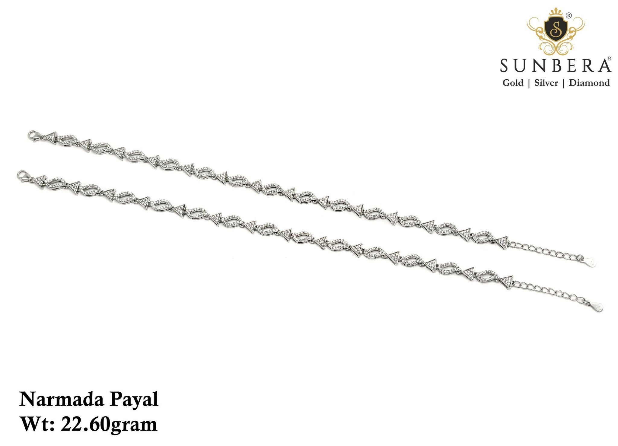 925 Silver Narmada Payal Sarafa Bazar India