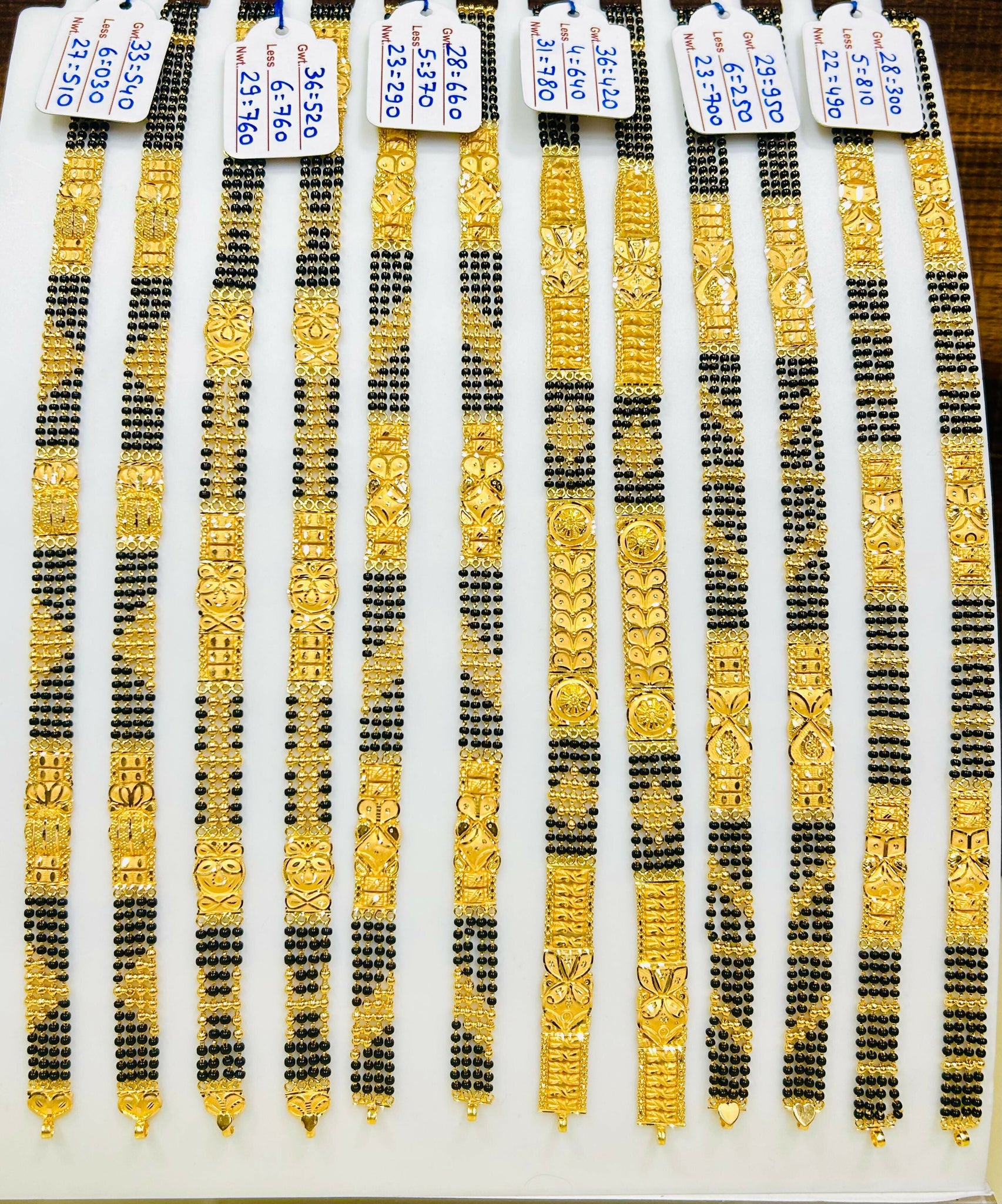 Gold Mangalsutra Chain Sarafa Bazar India