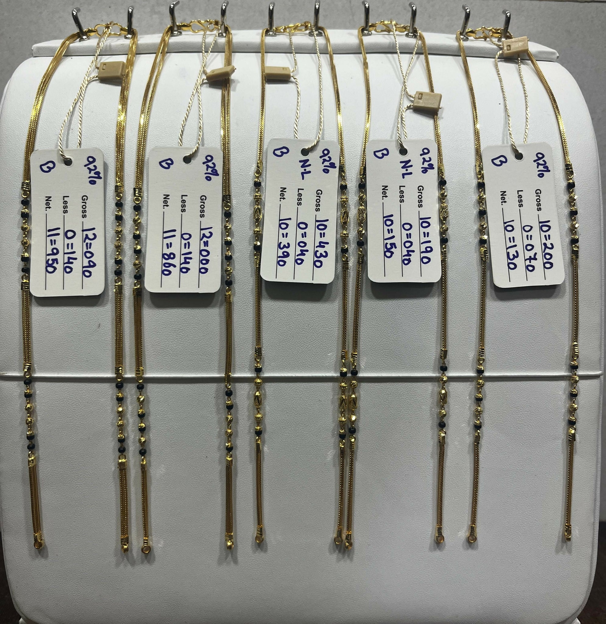 Gold Mangalsutra Chains Sarafa Bazar India