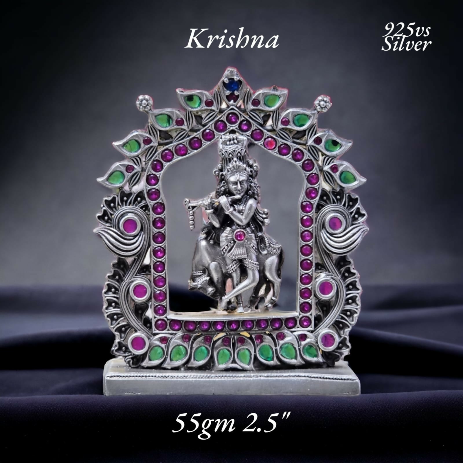 925 Silver Stone Krishna Sarafa Bazar India