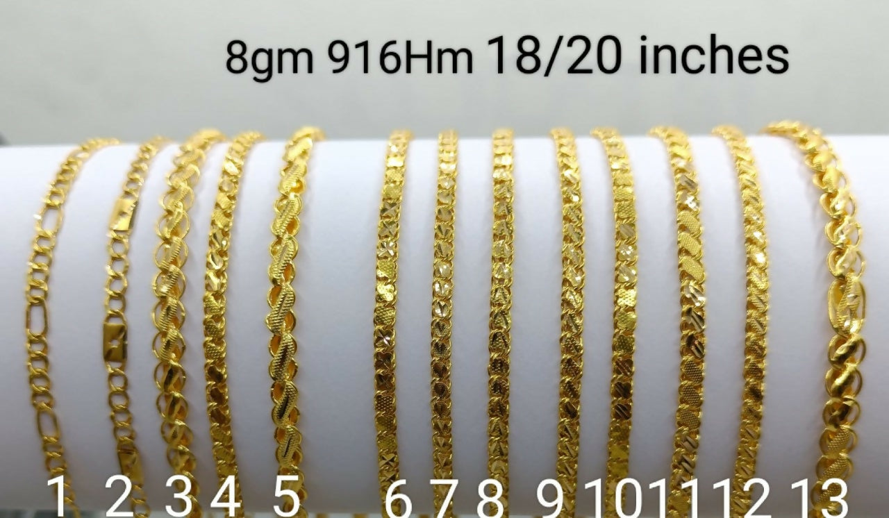 22kt Gold Gents Chains Sarafa Bazar India