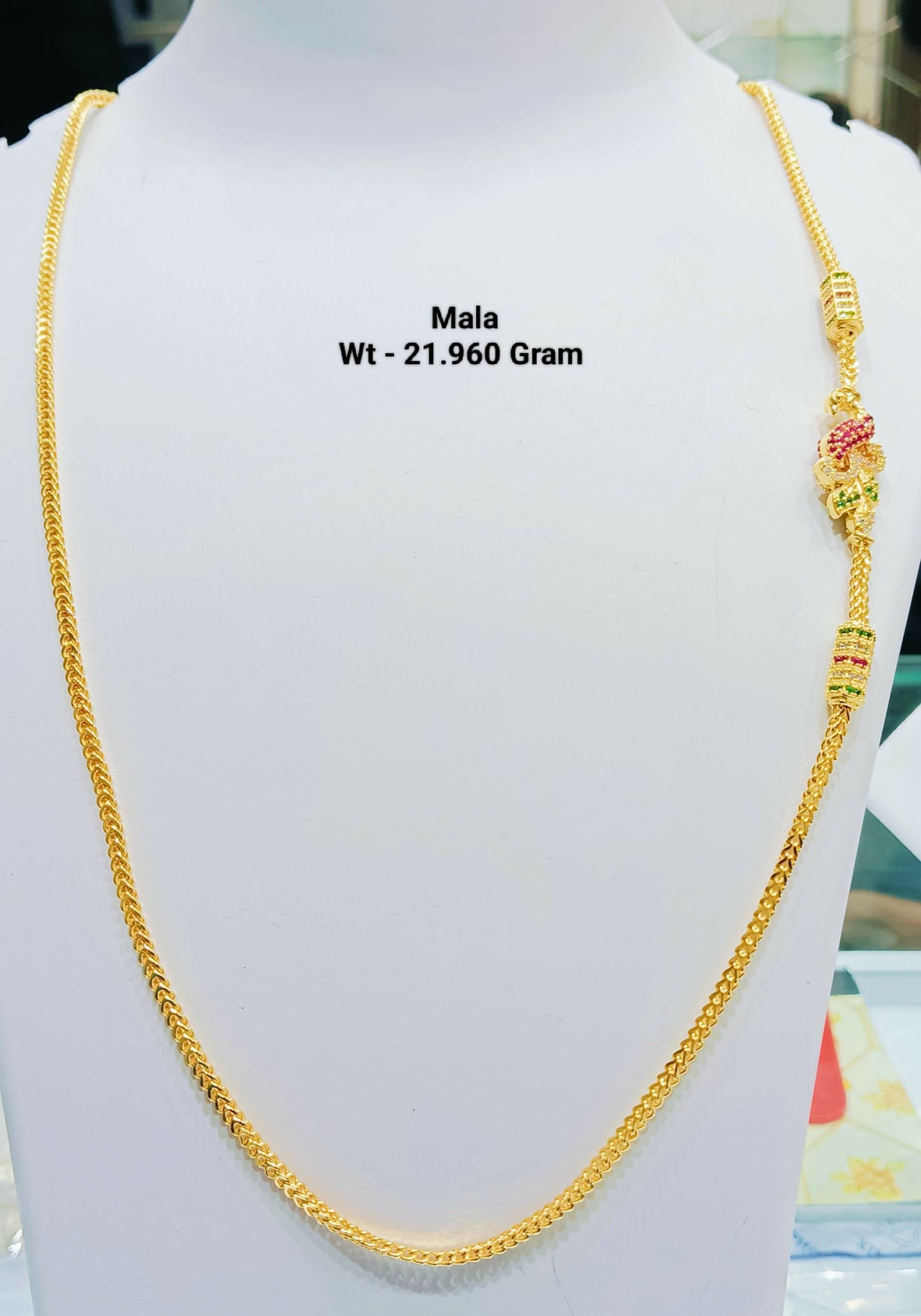 925 Silver Gold Plated Mala Sarafa Bazar India