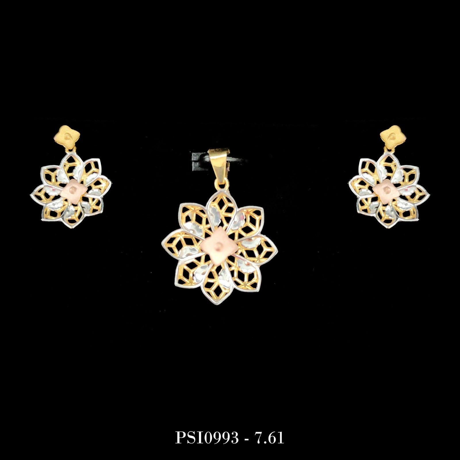 Plain Casting Pendant Set Sarafa Bazar India