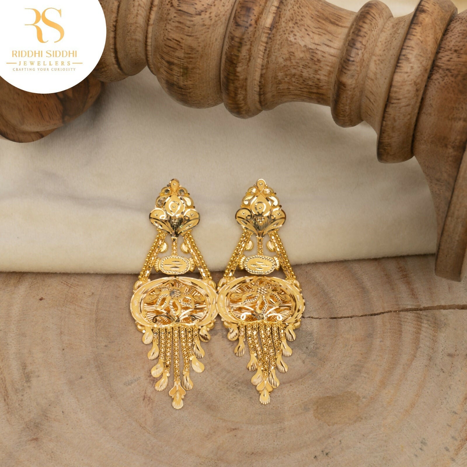 Gold Earrings Sarafa Bazar India