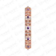 14K Rose Gold Dimaond Bangles Fine Jewelry For Women Sarafa Bazar India