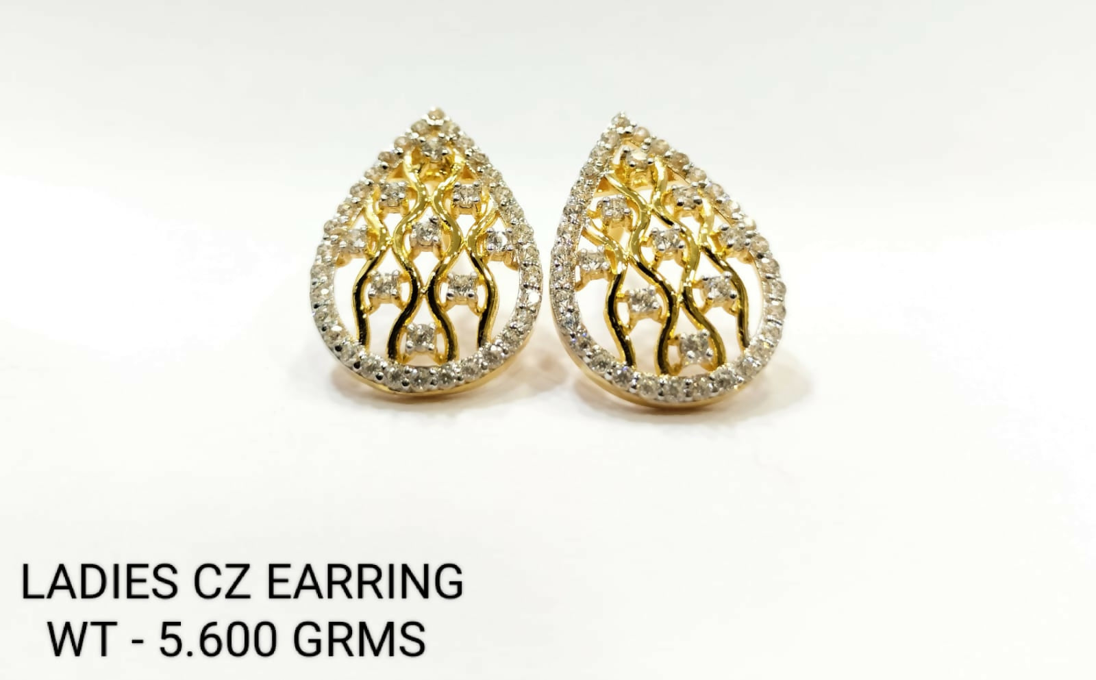 CZ Ladies Earring Sarafa Bazar India