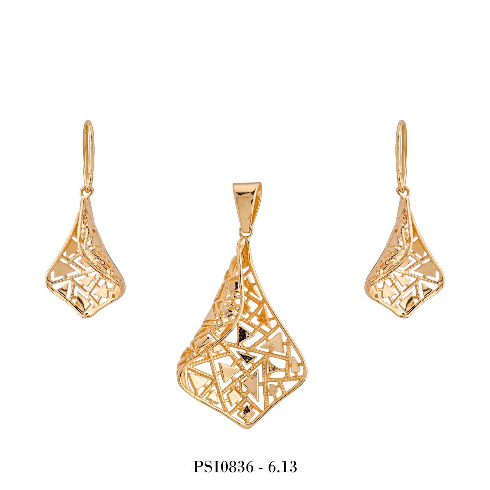 Plain Casting Pendant Set Sarafa Bazar India