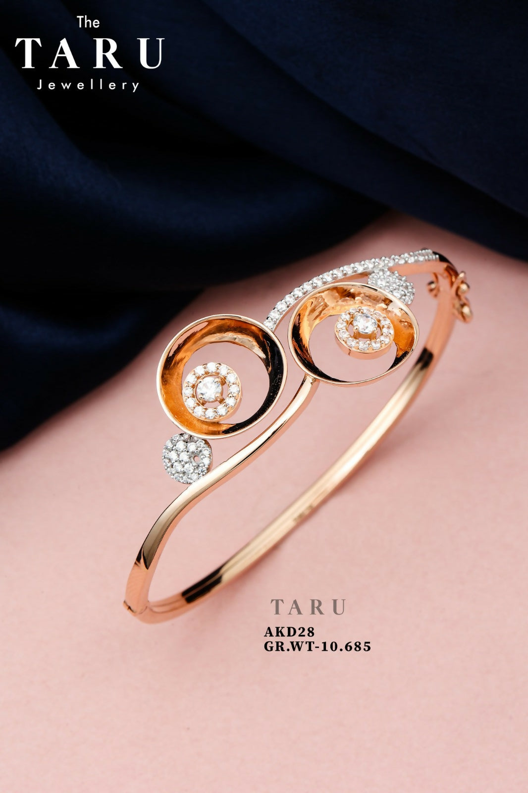 Rose Gold Ladies Bracelet Sarafa Bazar India