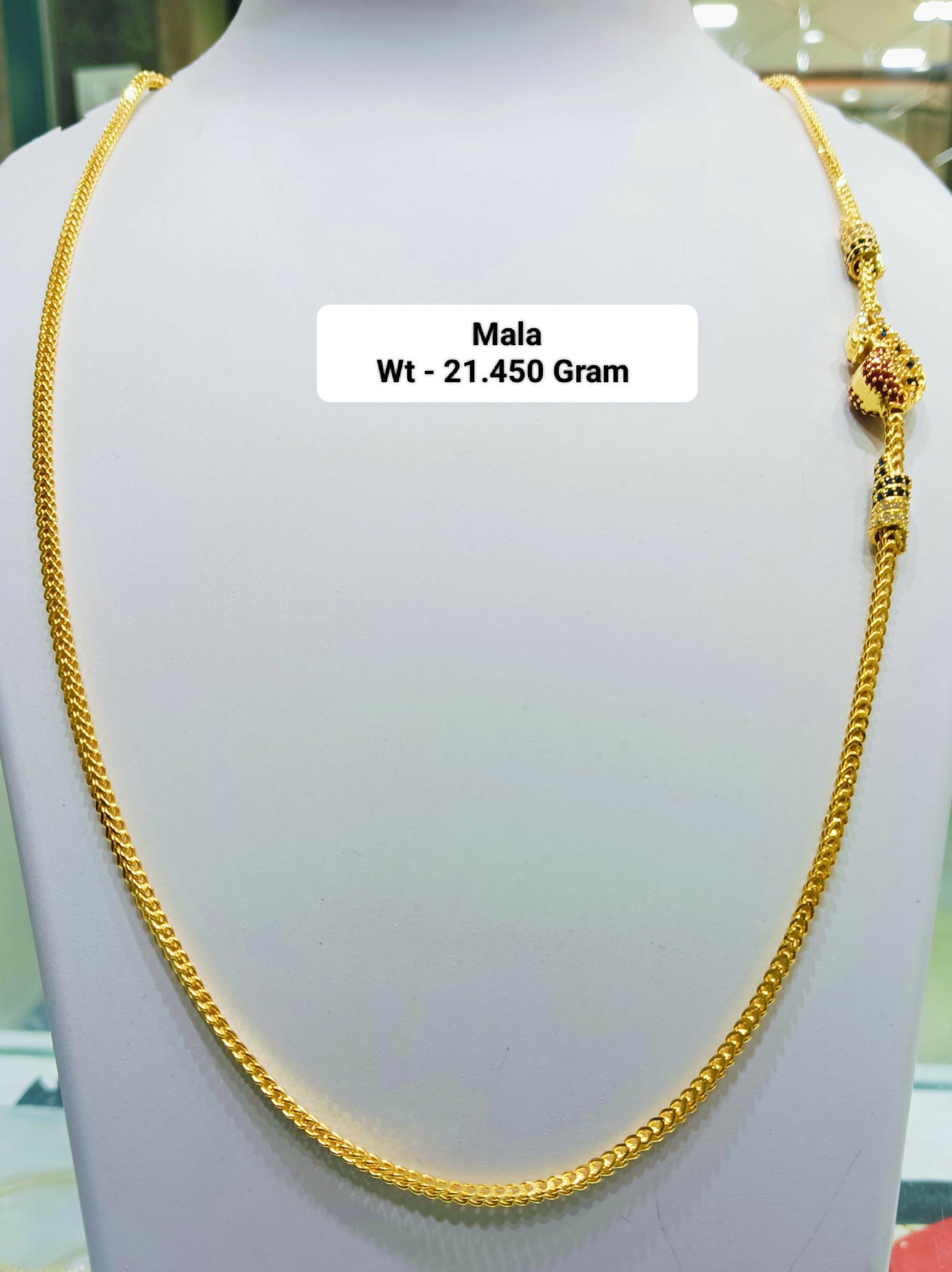 925 Silver Gold Plated Mala Sarafa Bazar India