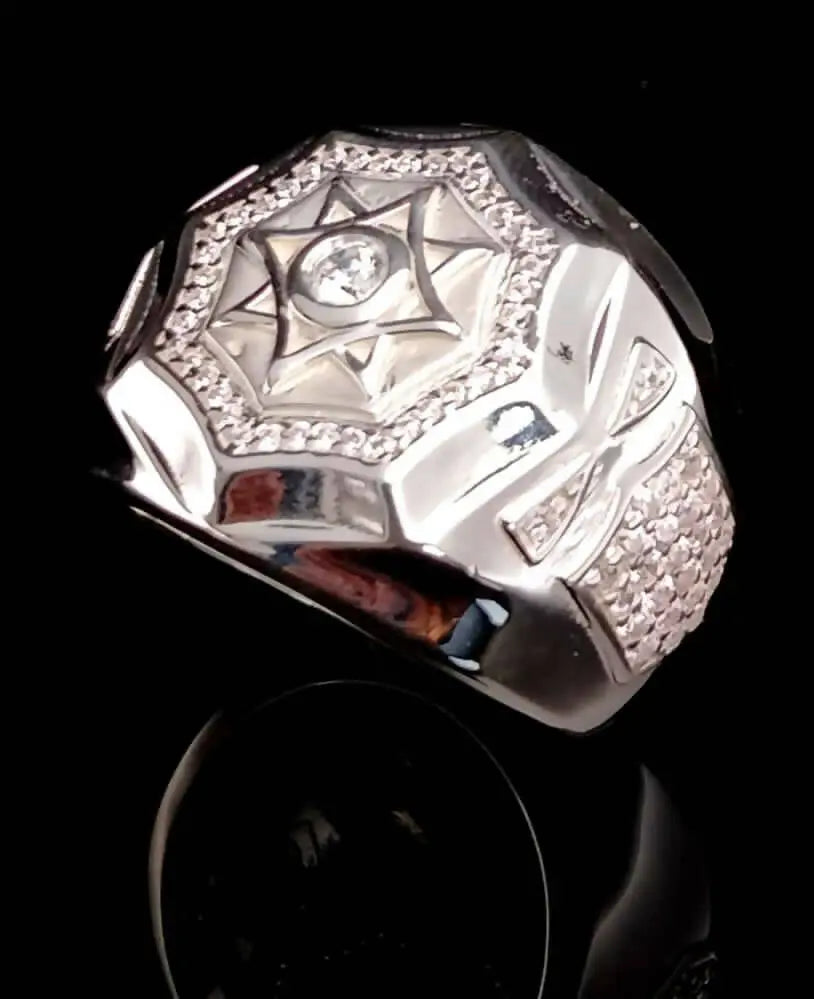 925 Silver Bahubali Ring Sarafa Bazar India