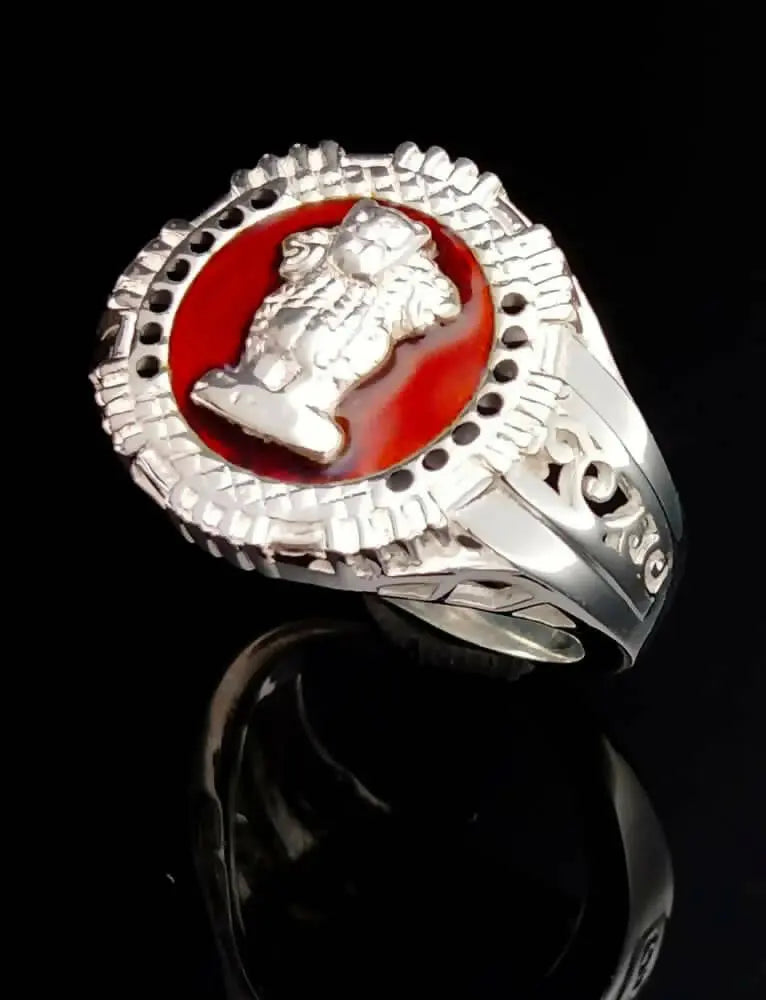 925 Silver Bahubali Ring Sarafa Bazar India